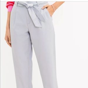 LOFT paper bag taper pants